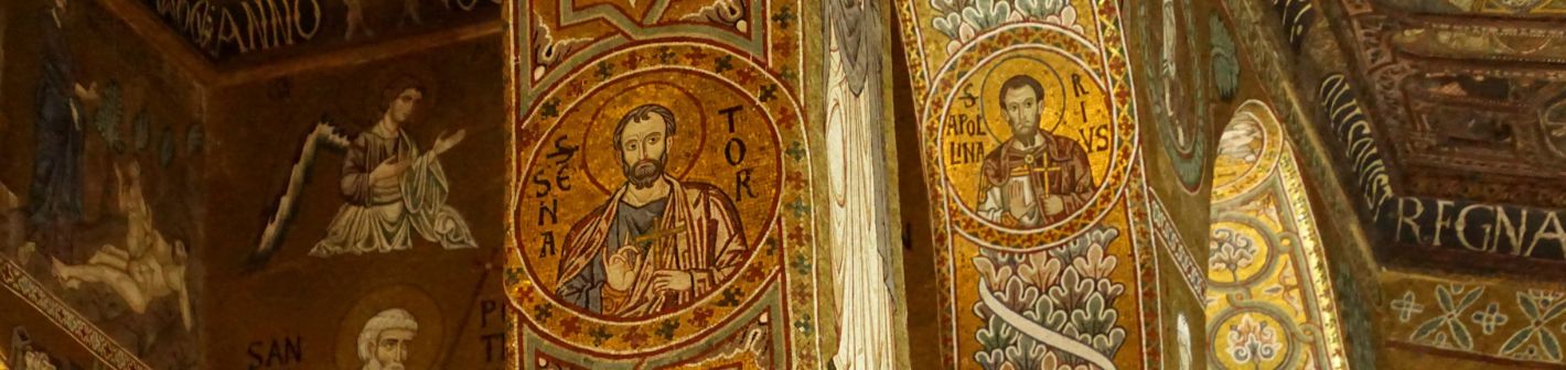 Cappella Palatina in Palermo mit goldenen byzantinischen Mosaiken
