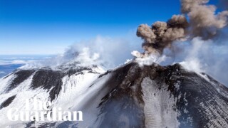 Drone footage captures breathtaking Mount Etna eruption Drone footage captures breathtaking Mount Etna eruption