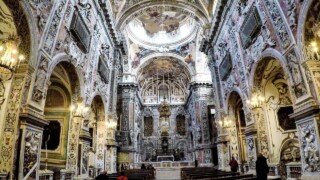 Palermo, Sicily, Italy. A Walk Inside the Church of St. Catherine Palermo, Sicily, Italy. A Walk Inside the Church of St. Catherine
