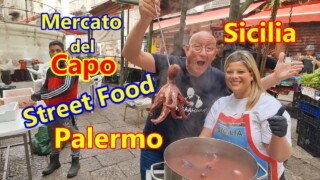 Street Food al mercato del Capo - Palermo - Sicilia Street Food al mercato del Capo - Palermo - Sicilia